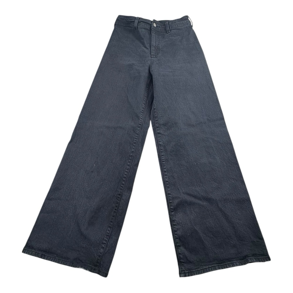 Universal Thread Women's Black Wide Leg Jeans Size 6 High Rise